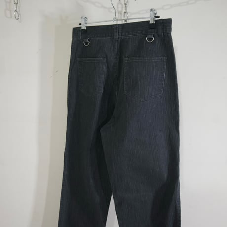 SLASH NUMBER Triplet Bondage Belt Denim