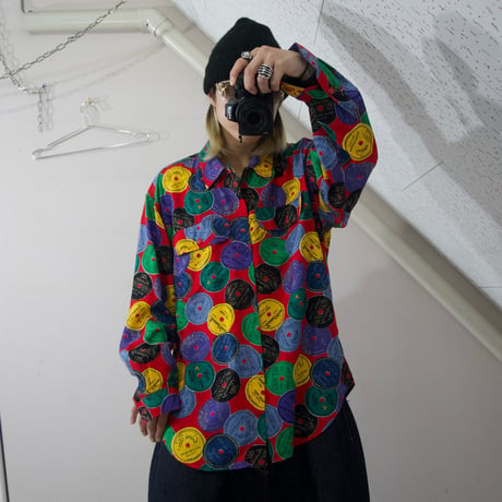 Lizwear Records Full Graphics Rayon L/S Shirts