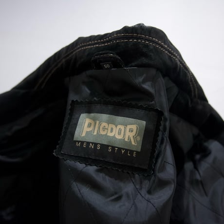 USED Trucker Type Oversized Suede Leather Jacket