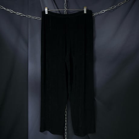 90s~00s Choices Mexico made Acetate Velor Wide Leg Easy Pants