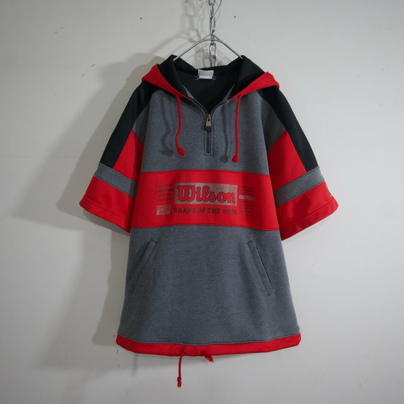 90s Wilson Hit Union Half Zip S/S Hoodie | HOW 90s Wilson Hit Union Half Zip S/S Hoodie | HOW