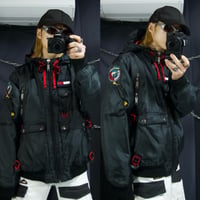 Tommy Hilfiger Multi Zipper&Pockets HighGimmick Parachute Padding Flight Jacket/Mountain Hoodie