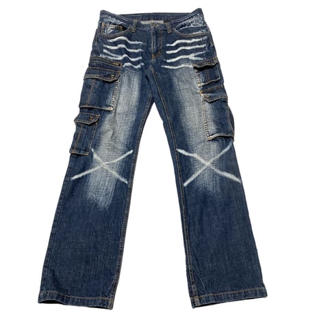 VOMANIE Design Denim Cargo Pants