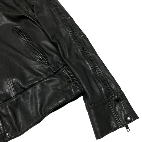 Unknown USED Gimmick Design Leather Jacket