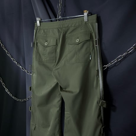 00s (c2008) Adidas Bondage Techno ♾️way Gimmick Parachute Pants