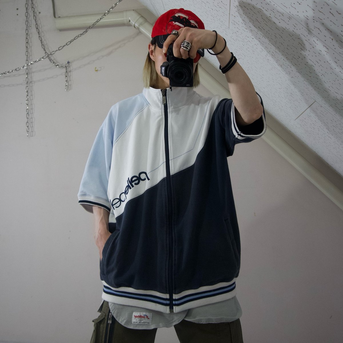 90s~00s Pelle Pelle Short Sleeves Track Jacket 90s~00s Pelle Pelle Short Sleeves Track Jacket