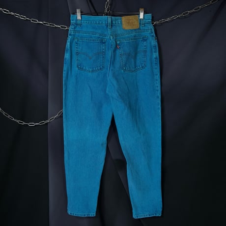 00s c2001 Levi’s USA made 505 Piece Dye Marine Blue Tapered Denim