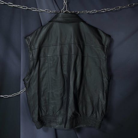 C&A Nappa Pig Leather 2way Detachable Bomber Sports Jacket