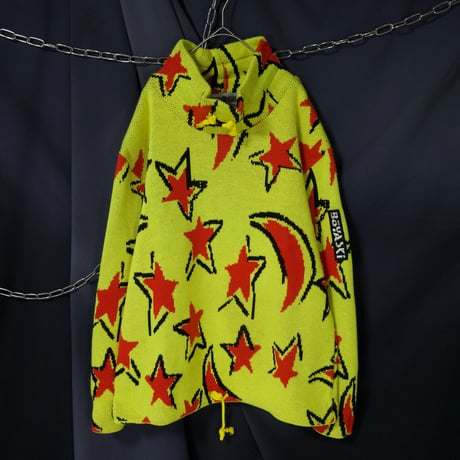 BOYA SPORTS Star Design HighNeck Acrylic Wool Knit Sweater