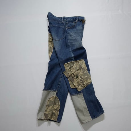 00s PPFM Patchwork Rebuild Denim Pants