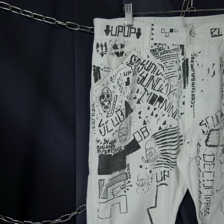 00s Diesel Full Painting Graphics Indian Cotton Pants