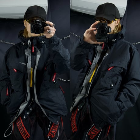 90s Town&Country Descente High Gimmick Nylon Snowboard Mountain Hoodie/Jacket