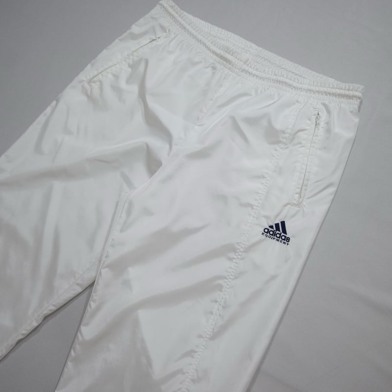 80s〜90s adidas white track pants 90s Adidas Equipment Descente Track Pants | HOW