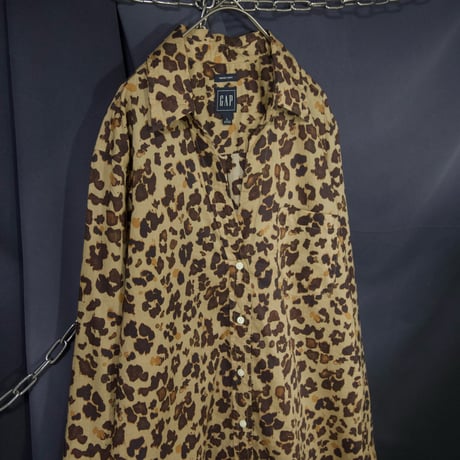GAP Leopard L/S Open Collar Shirts
