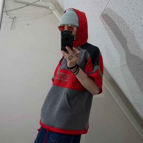 90s Wilson Hit Union Half Zip S/S Hoodie