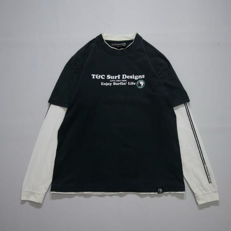 T&C SURF DESIGNS Fake Layered SideLine L/S Tee