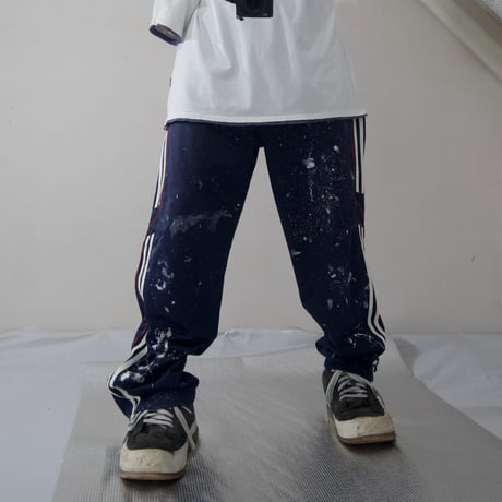 USED Boro Damage Paint Junk Track Pants