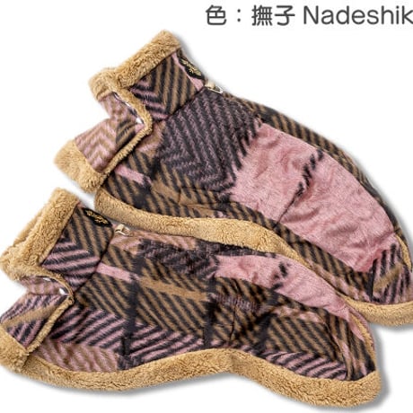シャギーチェックコート