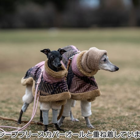 シャギーチェックコート