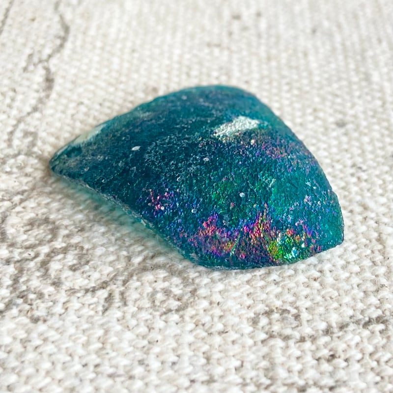 迫力のある銀化のローマングラス破片 希少！ローマングラス銀化片 【Ancient Roman Iridescent Glass