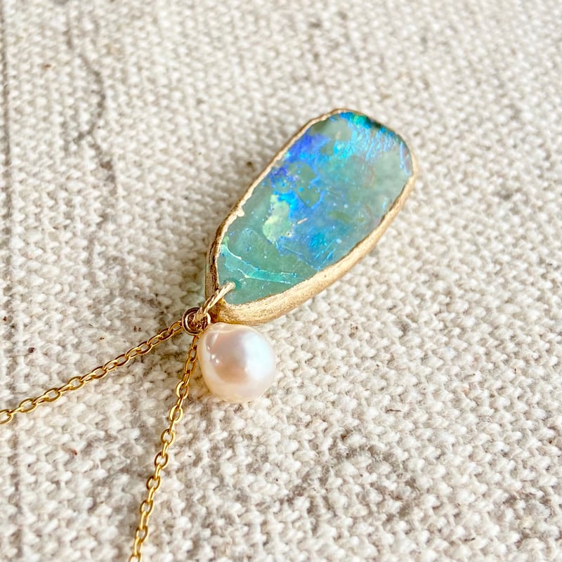 お取り置き中専用です♪ローマンガラスペンダント お取り置き中専用です♪ローマンガラスペンダント