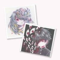 売り切れ　イラストカード【願い・守り人】