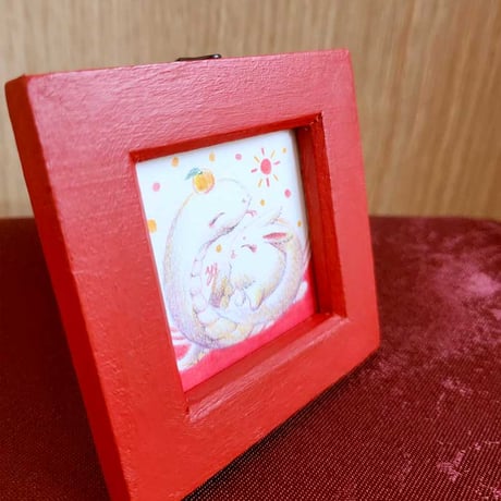 売り切れ【ミニ原画】へびどしだよ