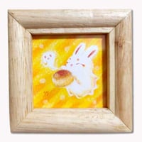 売り切れ【ミニ原画】くりまんじゅうどうぞ
