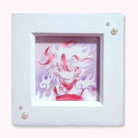 【ミニ原画】白の火