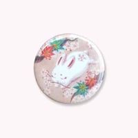 【新作】ミニ缶バッジ　はなうさ