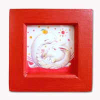 売り切れ【ミニ原画】へびどしだよ