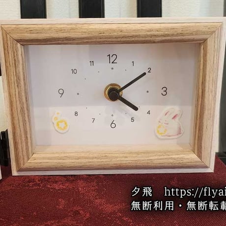 売り切れ【ポストカード原画】ゆめのぼり（時計付き）