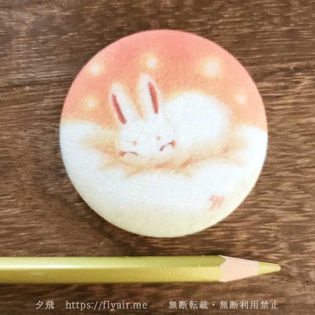 【新作】さらふわ缶バッジ　ふわふわ