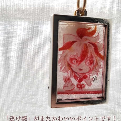 【売り切れ】流夢といっしょ　手描き根付すとらっぷ