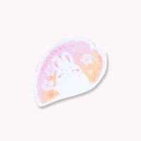 個展記念品・花びら夢うさぎちゃん／ミニミニイラストカード