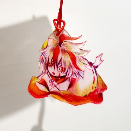 【売り切れ】流夢くん　手描き根付すとらっぷ
