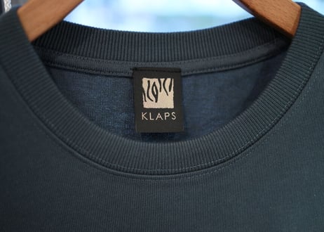 KLAPS By KOKI YAMADAオリジナルTシャツ（オーガニックコットン100％刺繍ロゴ入り） フロント刺繍ロゴ