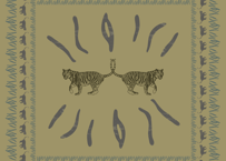WWFシャパン コラボアイテム「Save “Our” Home！」Furoshiki（2Tigers）