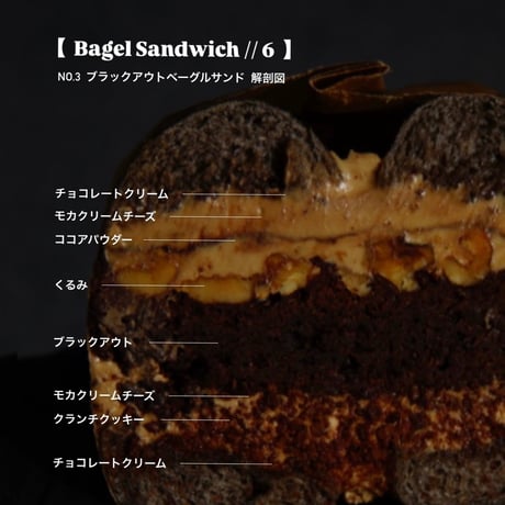 【  Bagel Sandwiches // 6  】