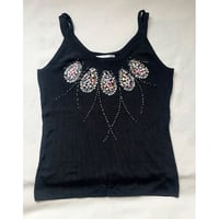 Black bijou camisole
