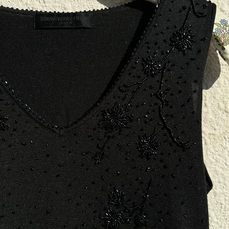 silk bijou tank top