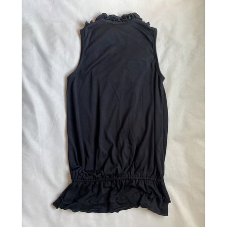 Black frill design dress