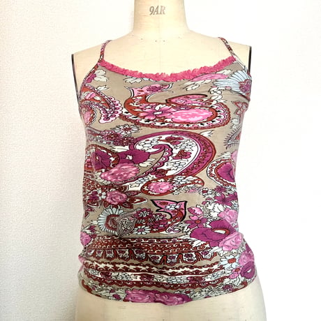 pink race camisole