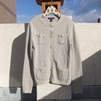 patch pocket cardigan