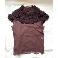 brown sheer tops