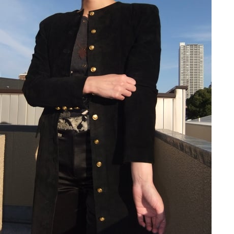 Suede Leather　dress