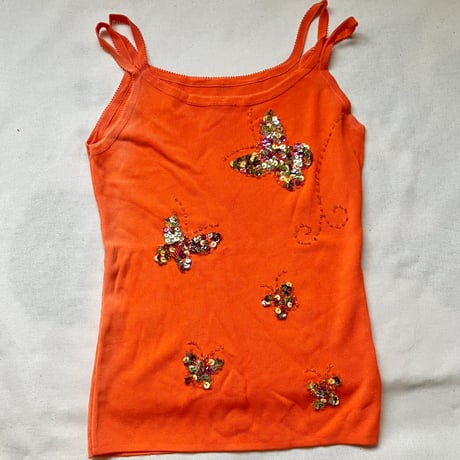 Orange bijou camisole
