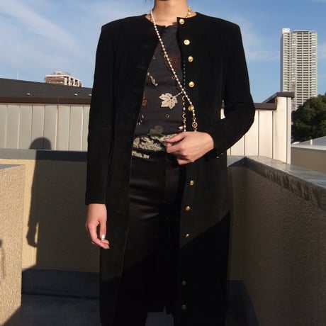 Suede Leather　dress
