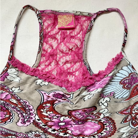 pink race camisole
