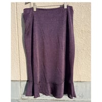 purple ラメ knit tight skirt